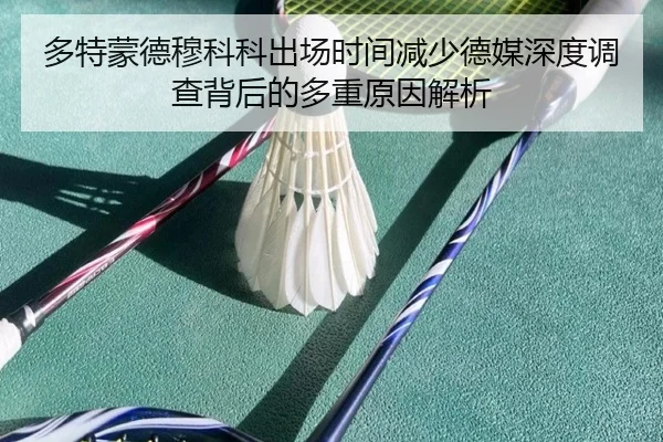 多特蒙德穆科科出场时间减少德媒深度调查背后的多重原因解析